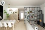 salon zaprojektowane w nowoczesnym stylu w luksusowej willi na sprzedaż Katowice