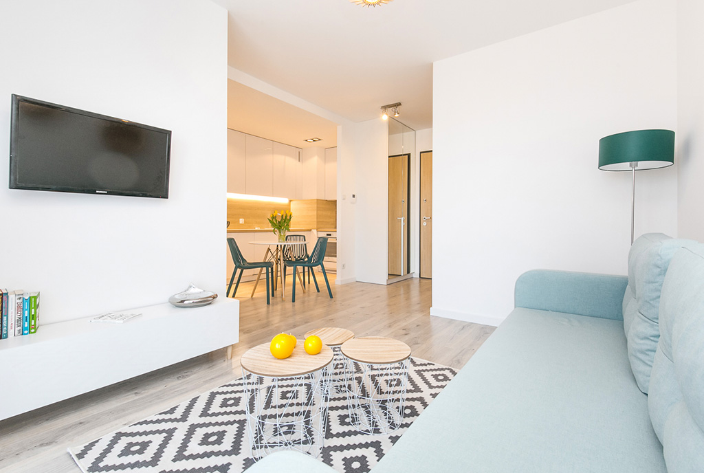 komfortowe wnętrze luksusowego apartamentu do wynajęcia Gdańsk