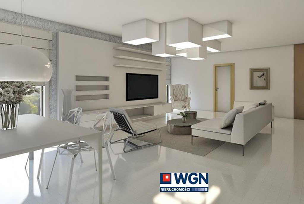 kameralnie urządzony salon w ekskluzywnym apartamencie do sprzedaży Gdańsk