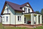 widok od wejścia na luksusową willę na sprzedaż Piotrków Trybunalski (okolice)