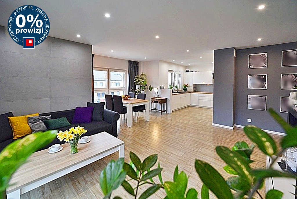 wytworny pokój dzienny w luksusowym apartamencie na sprzedaż Bolesławiec