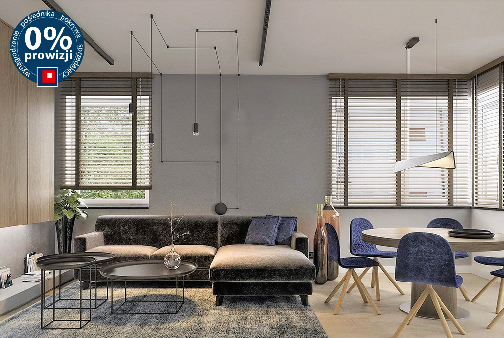 komfortowy salon w ekskluzywnym apartamencie na sprzedaż Ustroń