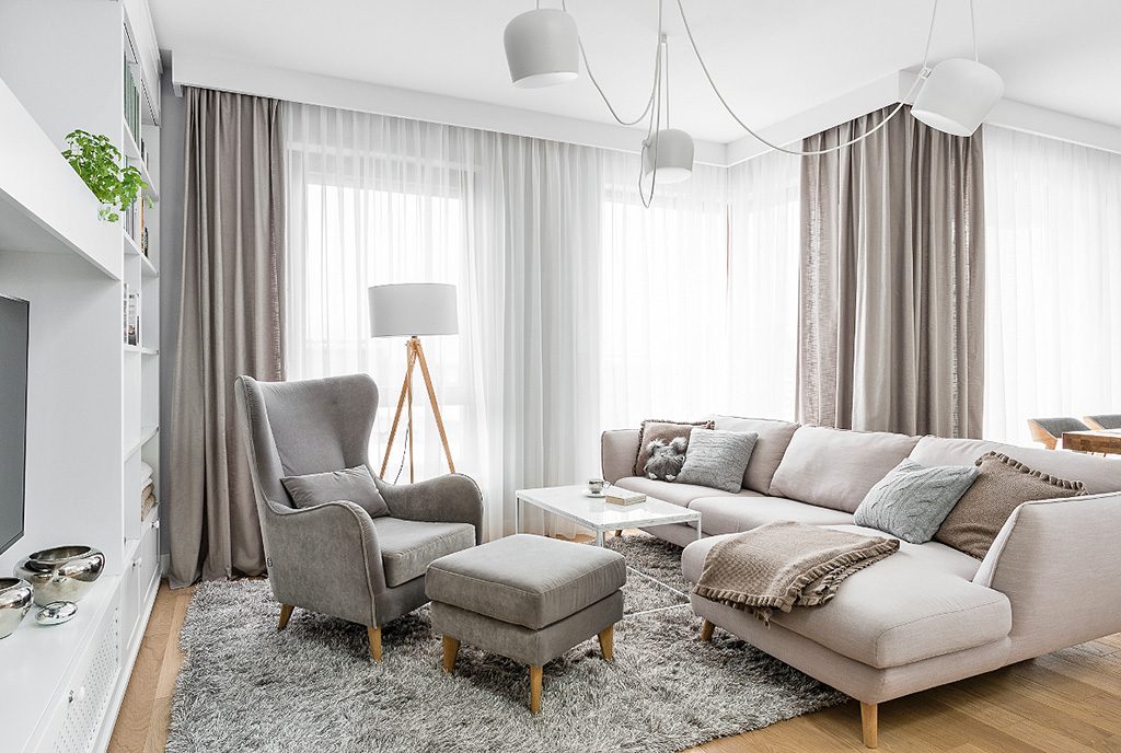 elitarny salon w luksusowym apartamencie na sprzedaż Grudziądz