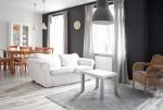 eleganckie wnętrze salonu w luksusowym apartamencie na sprzedaż Kalisz