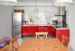 praktycznie i funkcjonalnie zaaranżowana kuchnia w luksusowym apartamencie na sprzedaż Kalisz