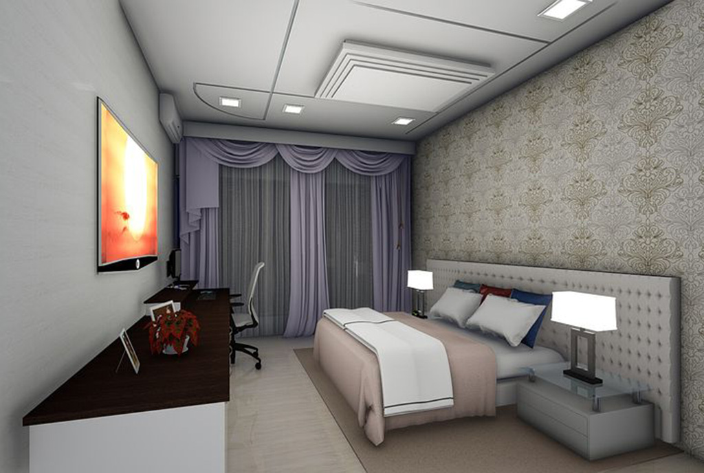 elegancka sypialnia w luksusowym apartamencie do sprzedaży Ustroń