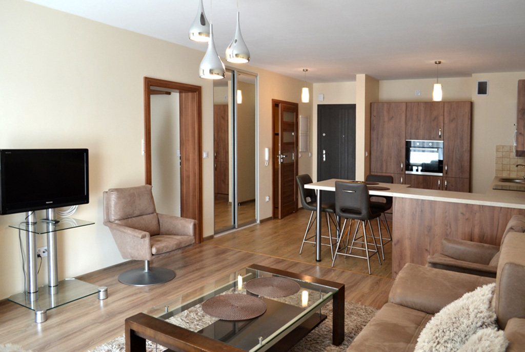 komfortowe wnętrze ekskluzywnego apartamentu do wynajęcia Bolesławiec