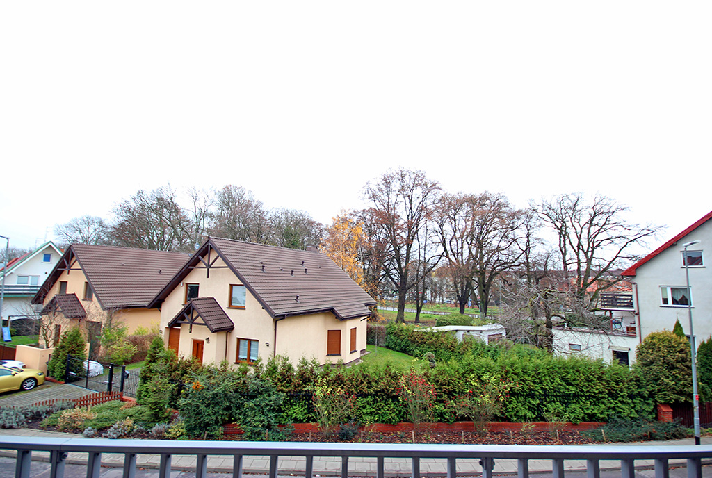 widokowy taras przy luksusowym apartamencie na wynajem Szczecin