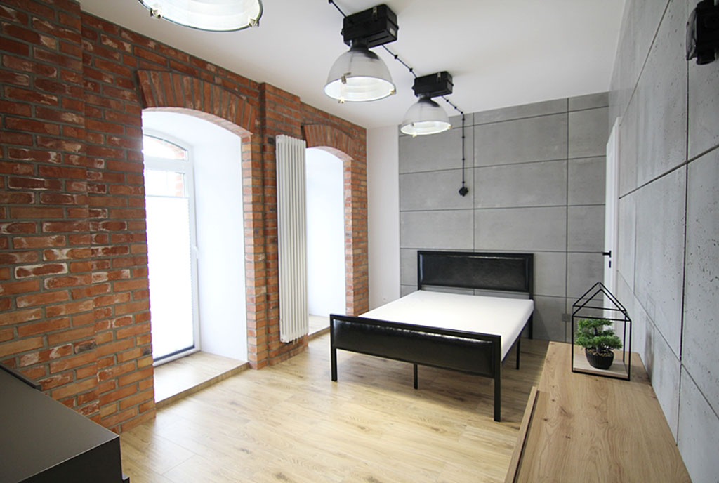 zaciszna sypialnia znajdująca się w luksusowym apartamencie do wynajmu Wieluń