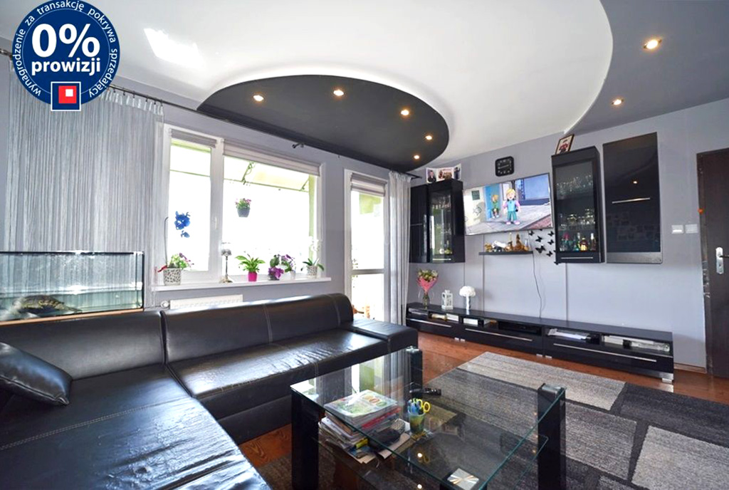 nowoczesne oświetlenie w salonie luksusowego apartamentu do sprzedaży Bolesławiec (okolice)