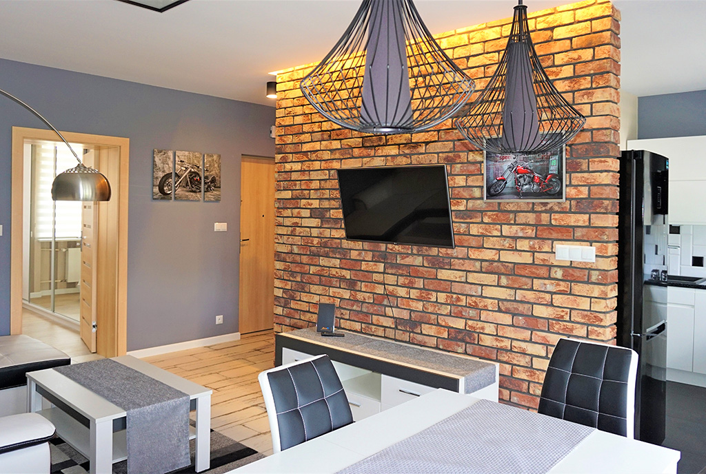 komfortowy salon w ekskluzywnym apartamencie do sprzedaży Częstochowa