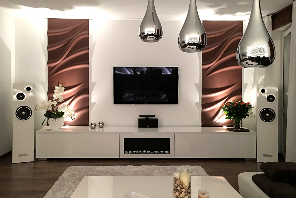 nowoczesny salon w ekskluzywnym apartamencie do sprzedaży Ostrów Wielkopolski