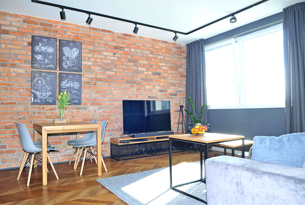 komfortowy salon w ekskluzywnym apartamencie do sprzedaży Szczecin