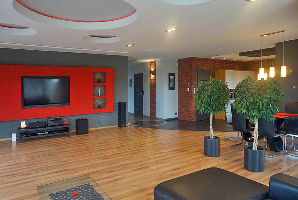 elegancki salon w ekskluzywnej willi do sprzedaży Wrocław (okolice)