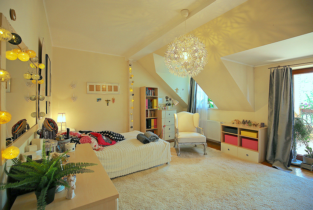 widok na luksusowe poddasze w ekskluzywnej willi do sprzedaży Szczecin