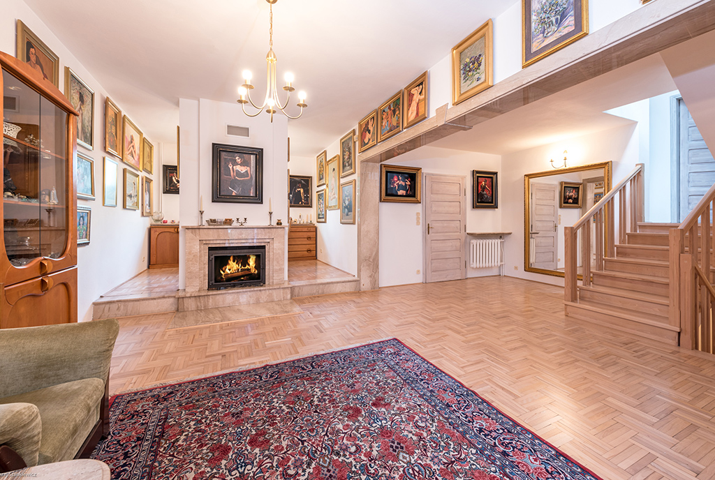 komfortowe wnętrze luksusowej willi do sprzedaży Warszawa