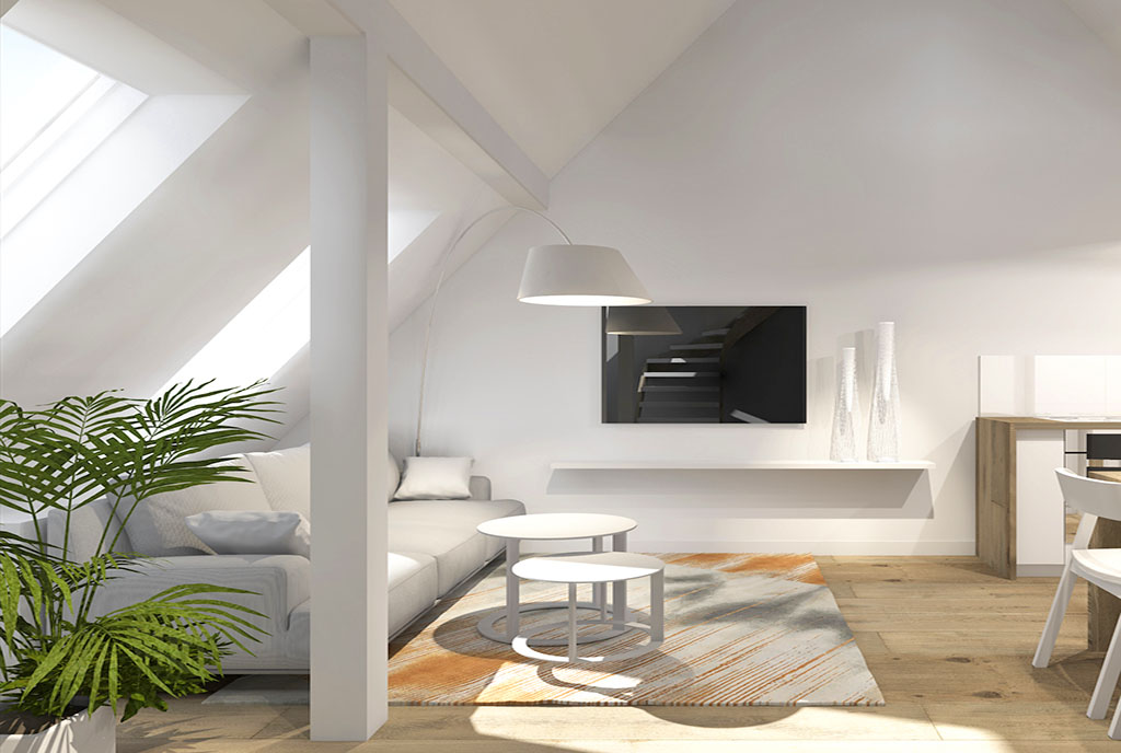 zbliżenie na salon w ekskluzywnym apartamencie do sprzedaży Szczecin