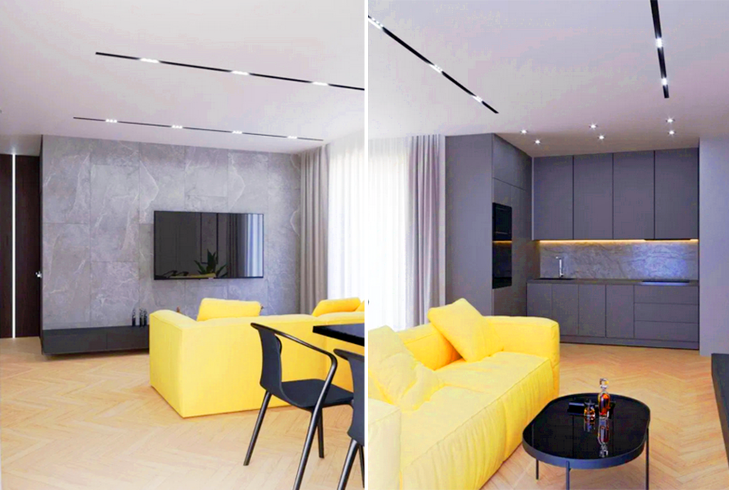 nowoczesny salon w ekskluzywnym apartamencie do sprzedaży Gorzów Wielkopolski