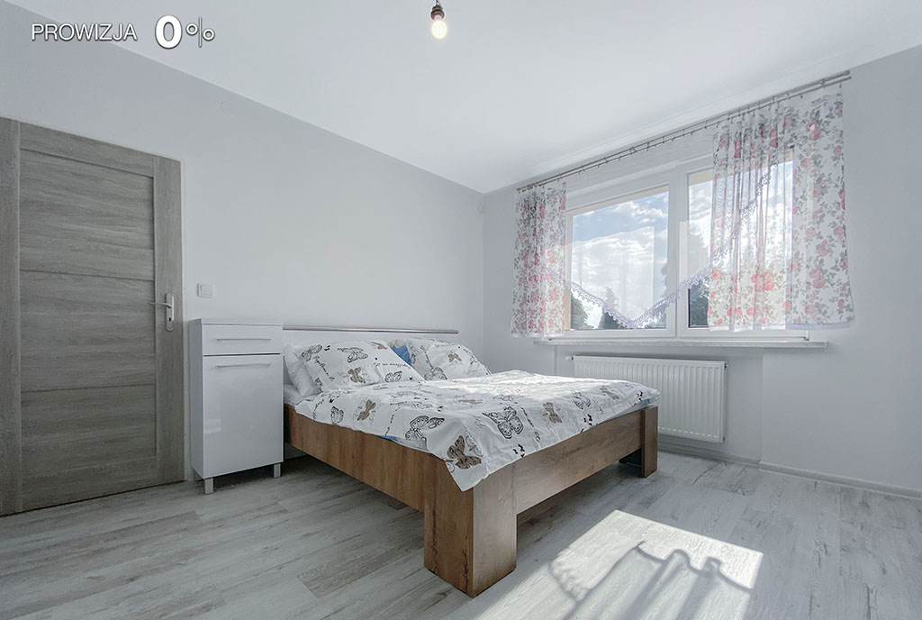 elegancka sypialnia w ekskluzywnej willi na wynajem Tarnowskie Góry