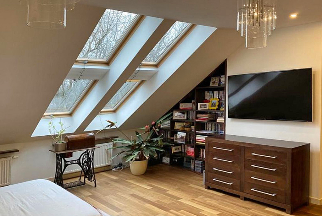 jeden z pokoi w luksusowym apartamencie na sprzedaż Katowice