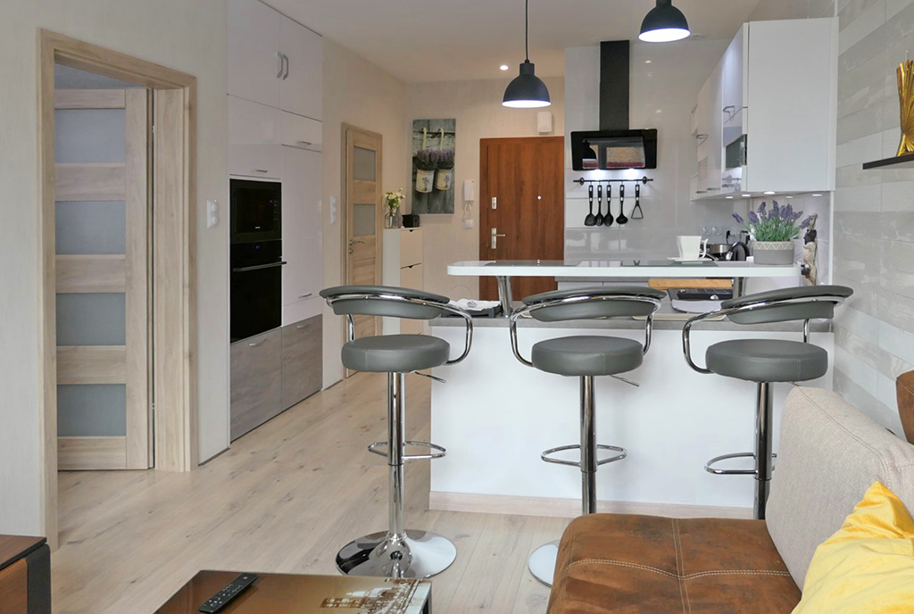 zaaranżowane w nowoczesnym designie wnętrze ekskluzywnego apartamentu do sprzedaży Kwidzyn