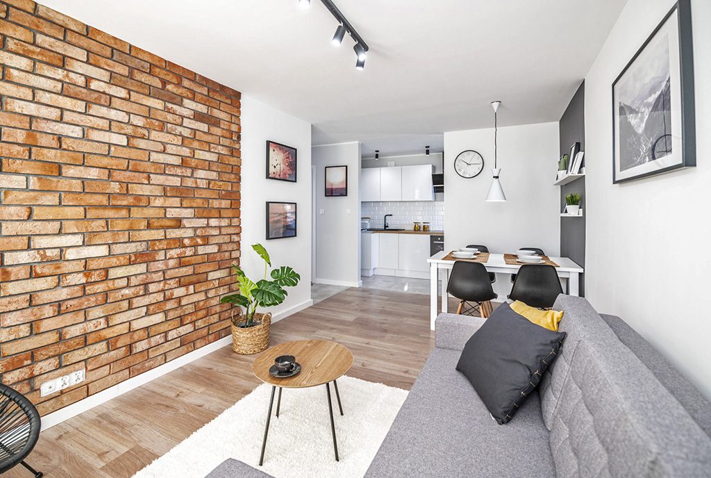 zaprojektowane zgodnie z najnowszymi trendami wnętrze luksusowego apartamentu na sprzedaż Kalisz (okolice)
