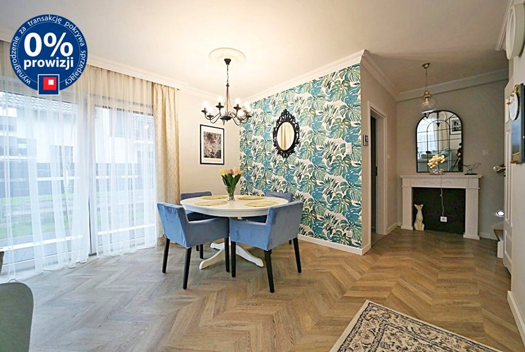 zbliżenie na salon w luksusowym apartamencie na sprzedaż Wrocław (okolice)