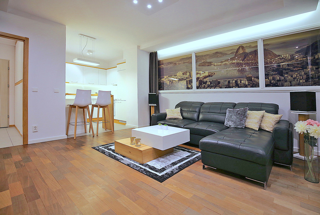 przestronne wnętrze luksusowego apartamentu do wynajmu Szczecin