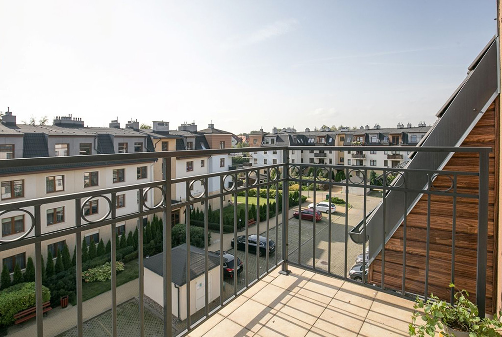 widokowy taras przy ekskluzywnym apartamencie na sprzedaż Gdańsk