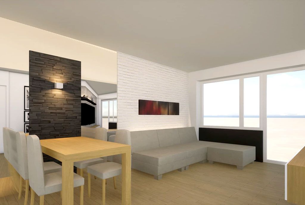 stylowy pokój dzienny w luksusowym apartamencie na sprzedaż Kalisz