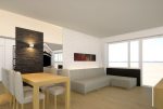stylowy pokój dzienny w luksusowym apartamencie na sprzedaż Kalisz