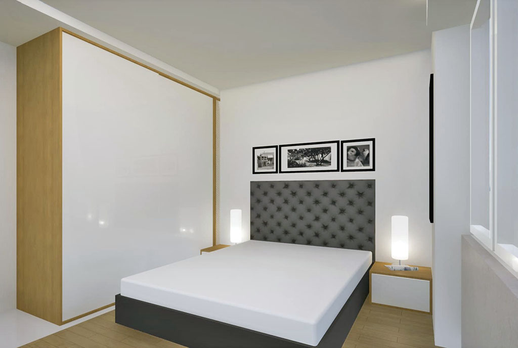 elegancka sypialnia w luksusowym apartamencie na sprzedaż Kalisz