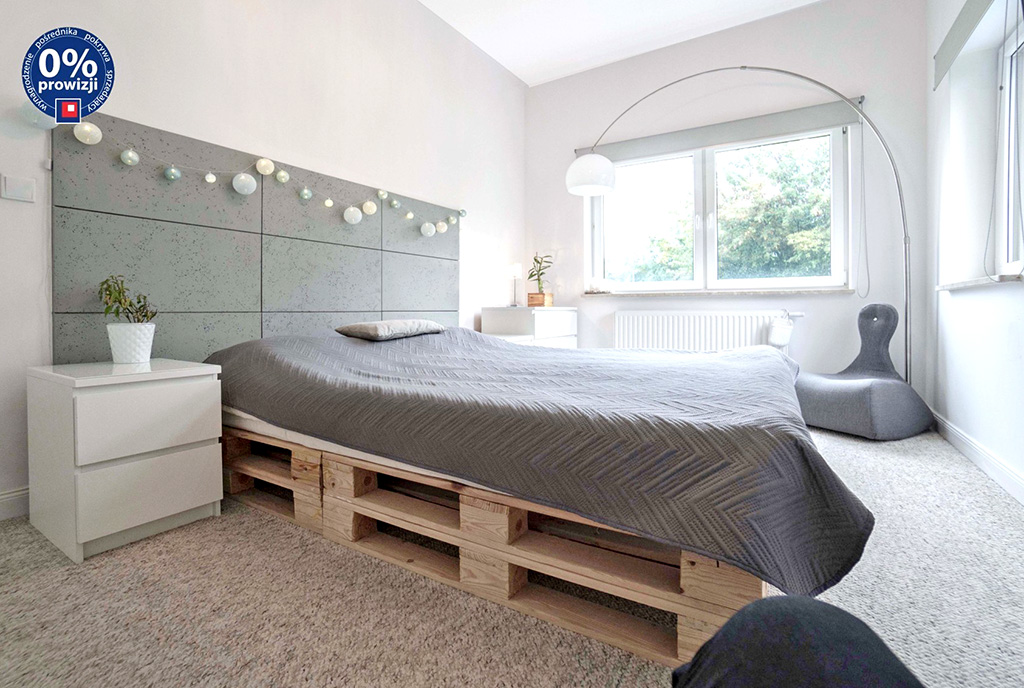 zaciszna sypialnia w ekskluzywnym apartamencie na sprzedaż Katowice (okolice)