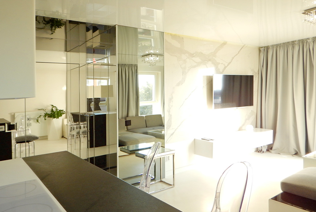 fragment salonu ekskluzywnego apartamentu na sprzedaż Szczecin