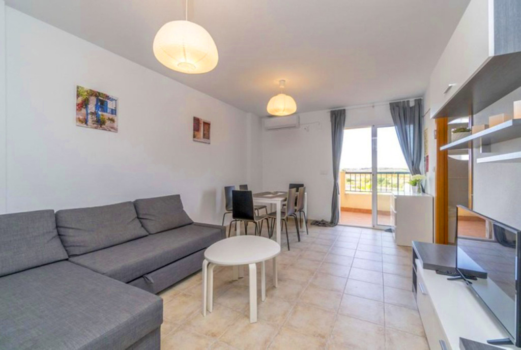 słoneczny salon w ekskluzywnej willi do sprzedaży Hiszpania (Costa Blanca, La Mata)
