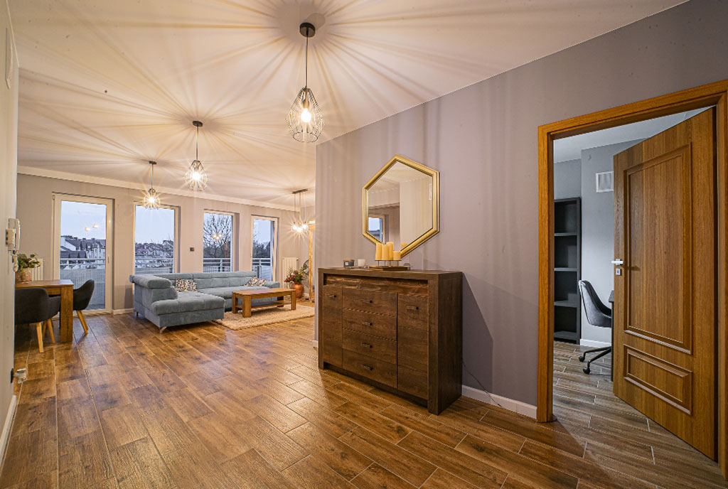 eleganckie wnętrze luksusowego apartamentu do sprzedaży Bolesławiec