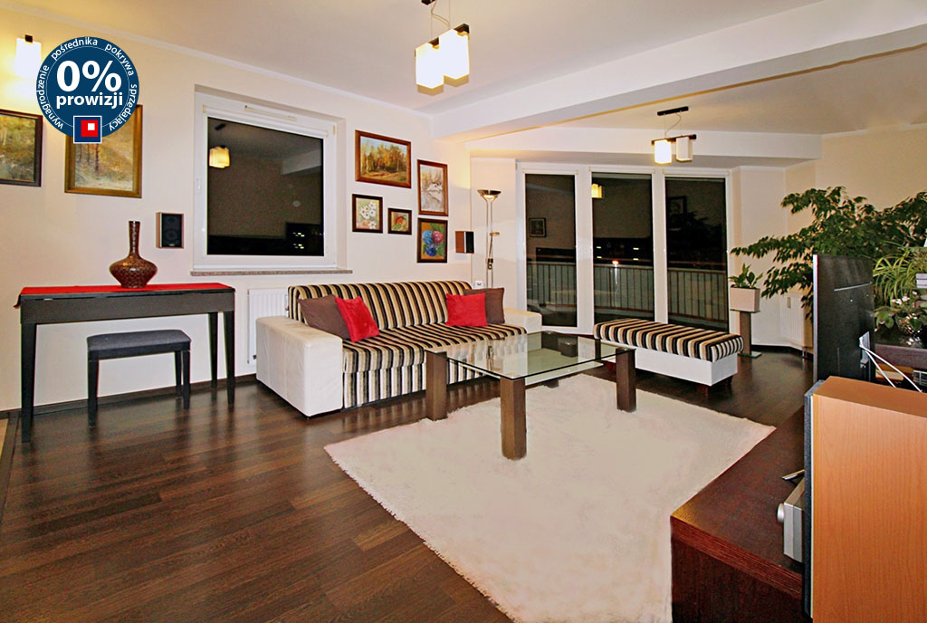 przestronny salon w ekskluzywnym apartamencie do sprzedaży Gorzów Wielkopolski