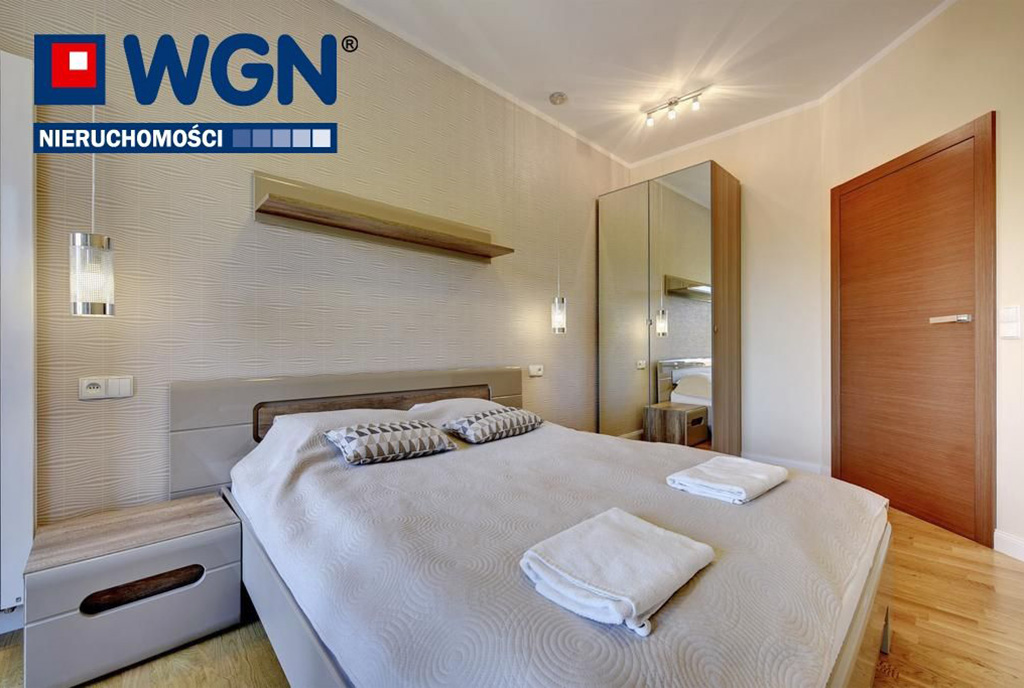 zaciszna sypialnia w ekskluzywnym apartamencie na wynajem Gdańsk