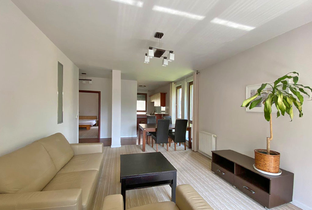 przestronne wnętrze luksusowego apartamentu do wynajęcia Szczecin