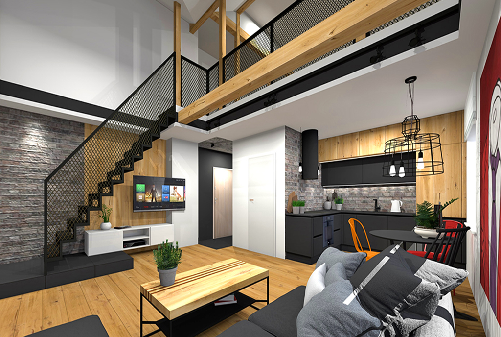 imponujące rozmachem wnętrze ekskluzywnego apartamentu na sprzedaż Katowice (okolice)