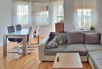 elegancki salon w luksusowym apartamencie do wynajęcia Szczecin