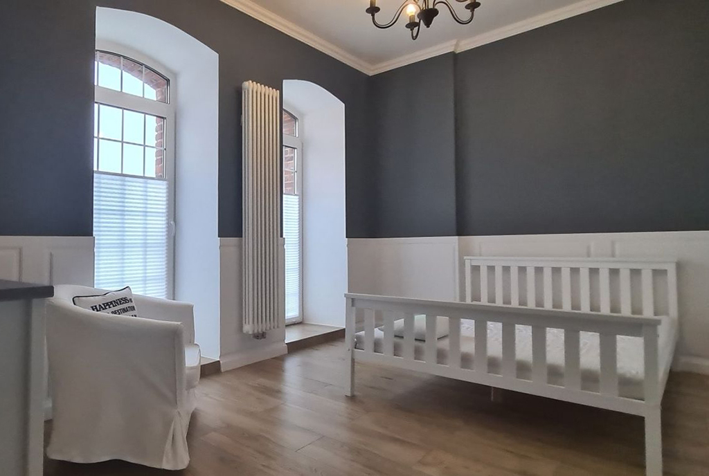 zaciszna sypialnia w ekskluzywnym apartamencie na wynajem Wieluń