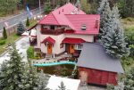 widok z lotu ptaka na luksusową willę do sprzedaży Bolesławiec (okolice)