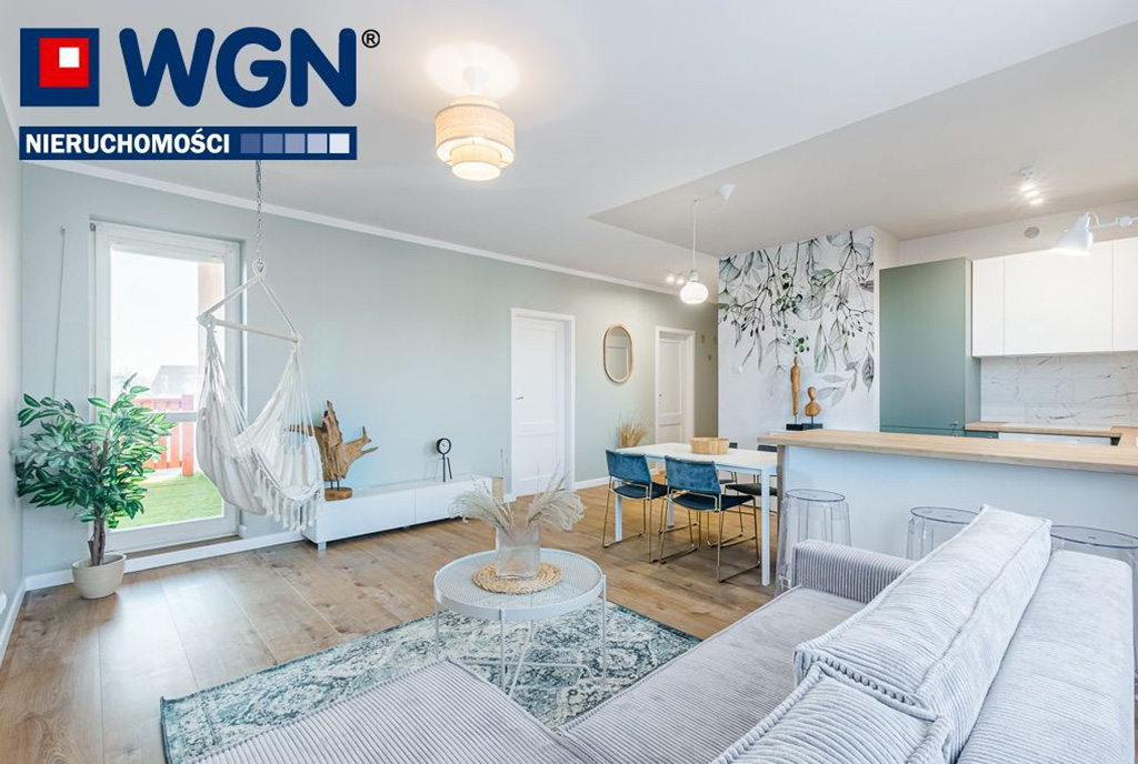 wytworne wnętrze salonu w ekskluzywnym apartamencie na sprzedaż Gdańsk