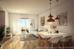 na pierwszym planie jadalnia i luksusowe wnętrze ekskluzywnego apartamentu na sprzedaż Hiszpania