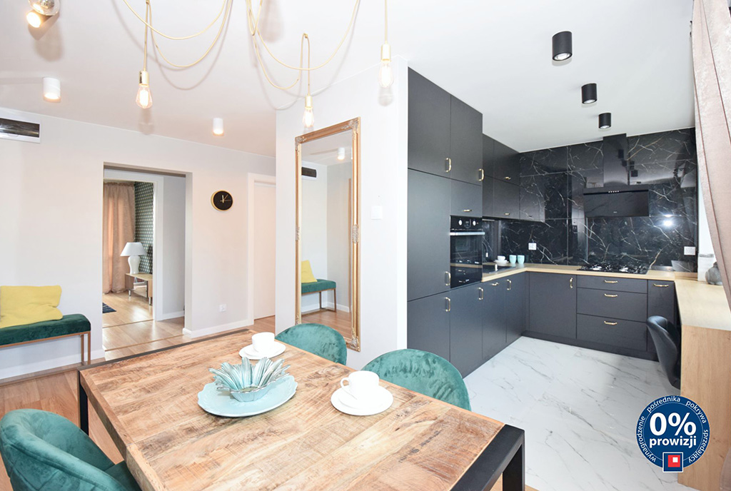 eleganckie wnętrze salonu w luksusowym apartamencie do sprzedaży Lublin