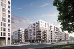 na pierwszym planie osiedle, na którym znajduje się ekskluzywny apartament do sprzedaży Gdańsk