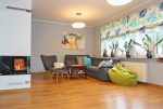 widok z drugiej strony n a salon w ekskluzywnej willi na sprzedaż Kwidzyn