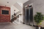na zdjęciudesignerska klatka schodowa prowadząca do luksusowego apartamentu na sprzedaż Legnica