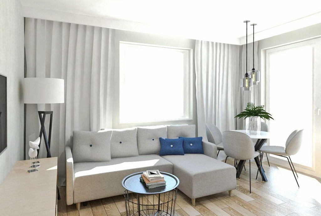 fragment salonu w luksusowym apartamencie na sprzedaż Ostrów Wielkopolski